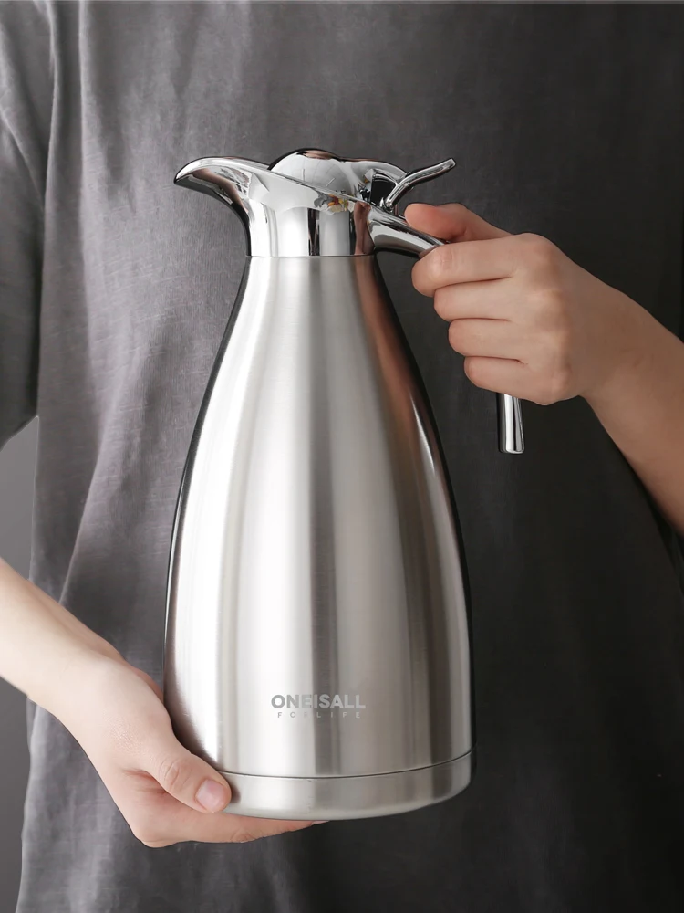 

Large Capacity 304 Stainless Steel Insulation Pot 2L Warm Kettle Stainless Steel Water Bottle
