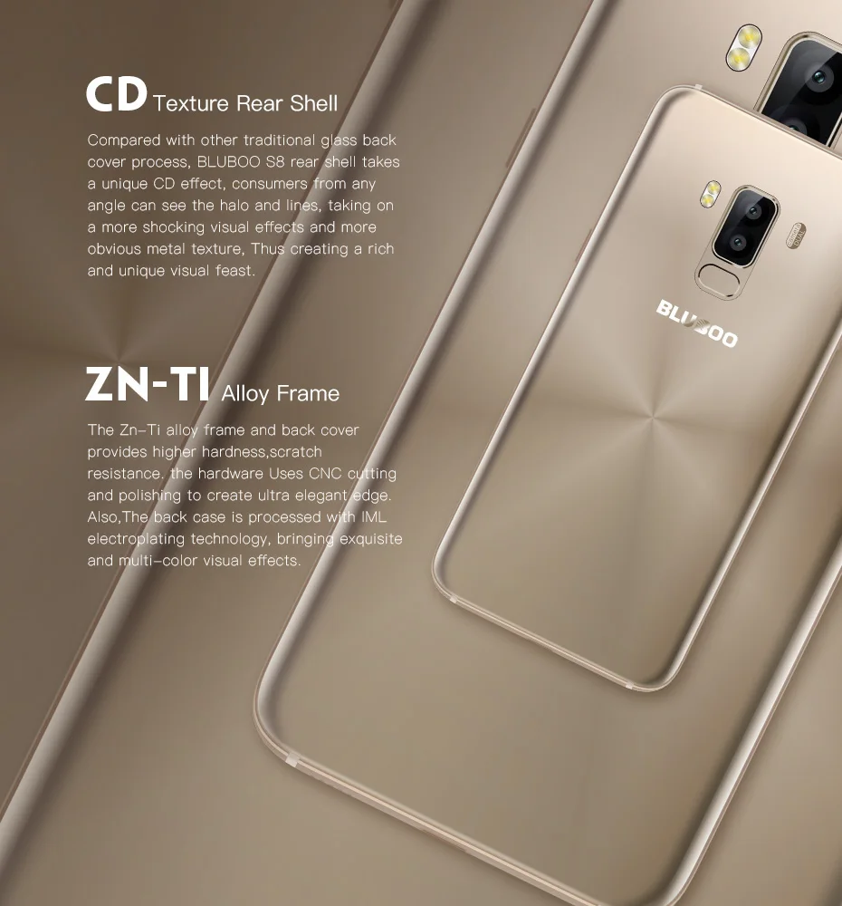 Bluboo S8 5,7 ''полный дисплей 4G смартфон 3 ГБ ОЗУ 32 Гб ПЗУ MTK6750 Восьмиядерный Android 7,0 двойная задняя камера мобильный телефон