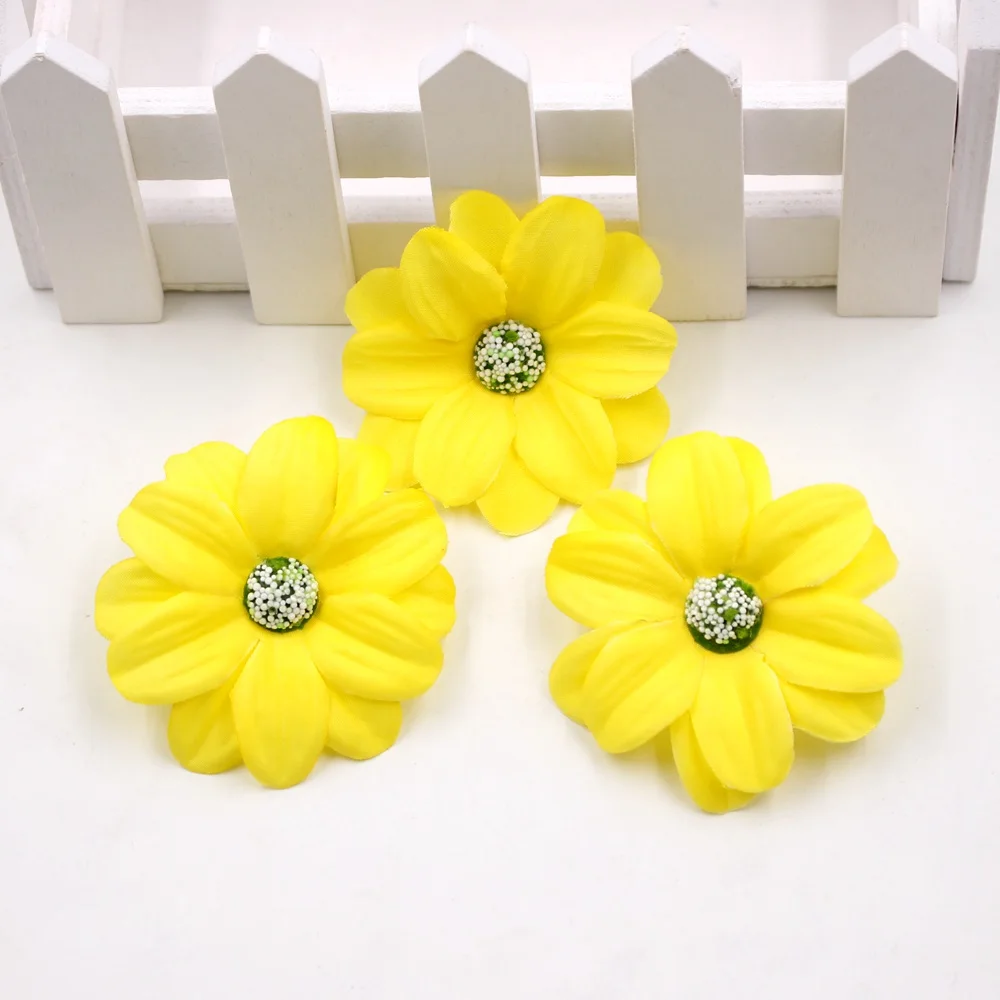 Искусственные шелковые цветы 10 шт./лот 5 см|fake flowers|diy wreathflower head |