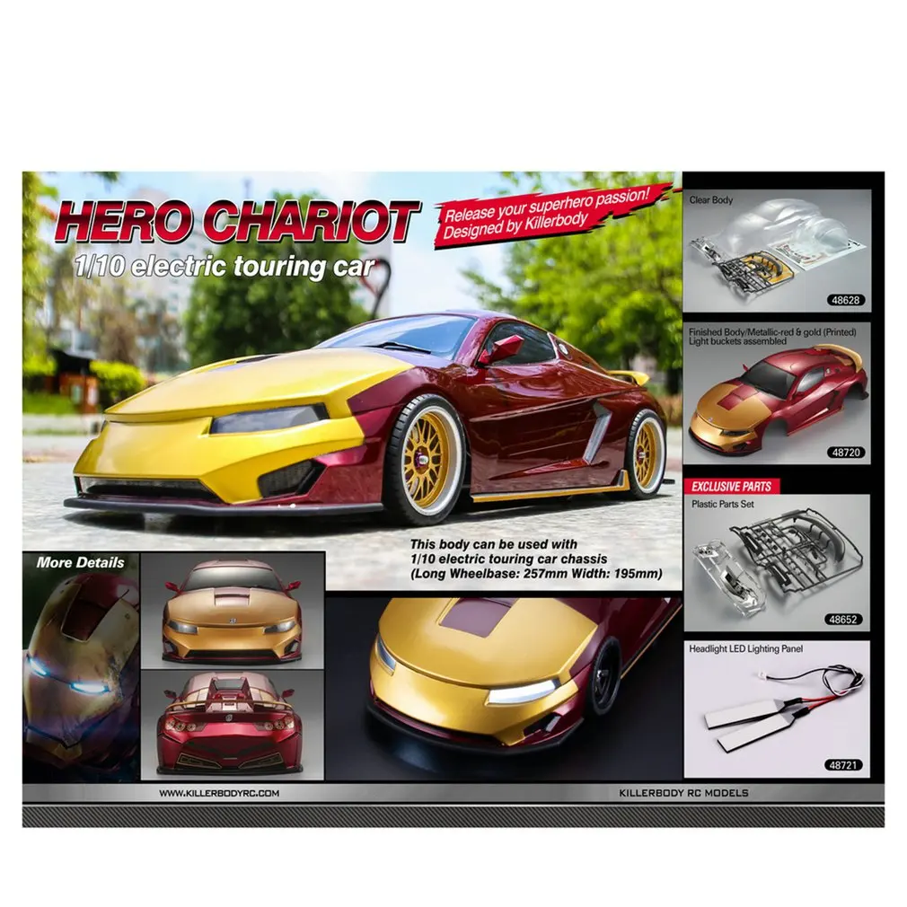 Killerbody 48628 HERO колесница прозрачная Автомобильная оболочка | Игрушки и хобби