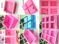 1pc rectangular square series cake mould silicone mold soap diy pastry kitchen tools