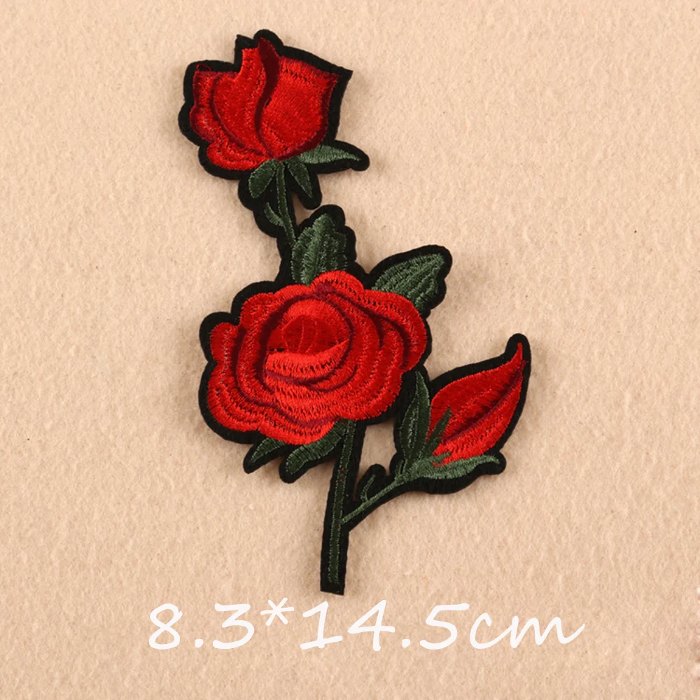 Нашивка с клеем на одежду нашивка значок аппликация 11 шт./компл.|flower iron on|flower on