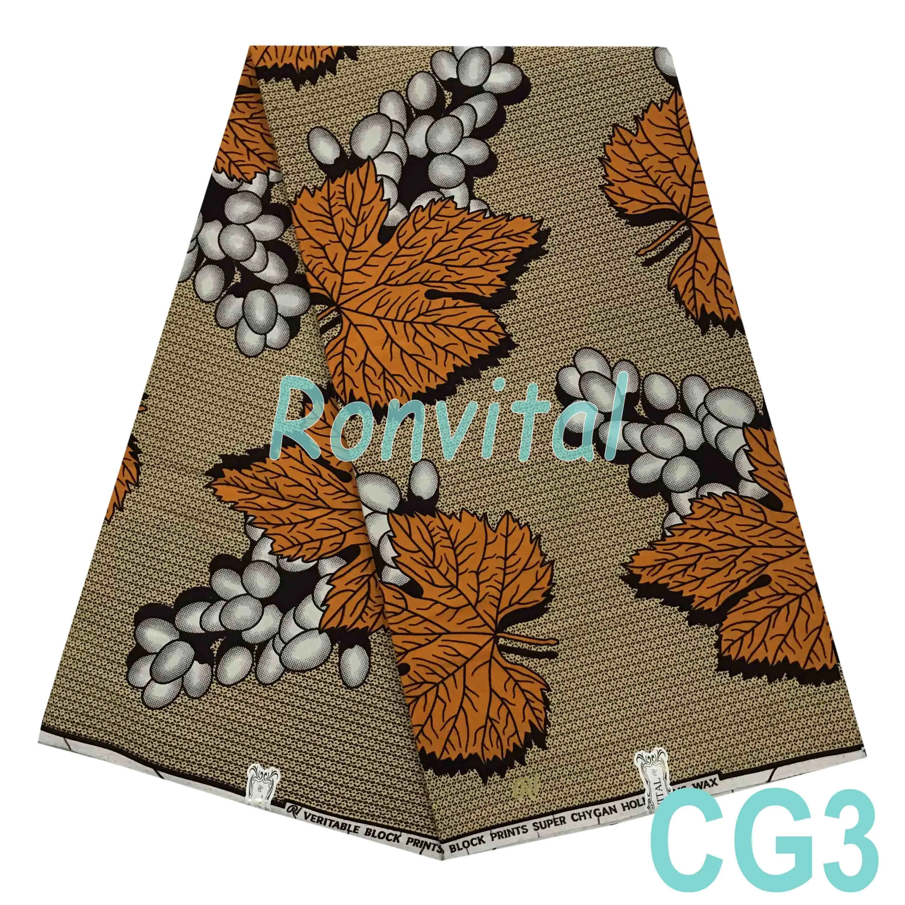 RONVITAL CHYGAN WAX HIGH QUALITY DUTCH 100% COTTON PRINT HOLLAN MATERIAL DIY FABRICS 6YARDS/LOT FREE SHIPPING | Дом и сад