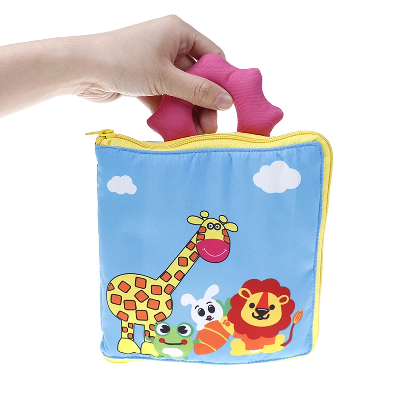 

1pcs Family Activity My Quiet Book for Newborn Baby Children Toys Soft Cloth Books Infant Early Educational Rattles Stroller Toy