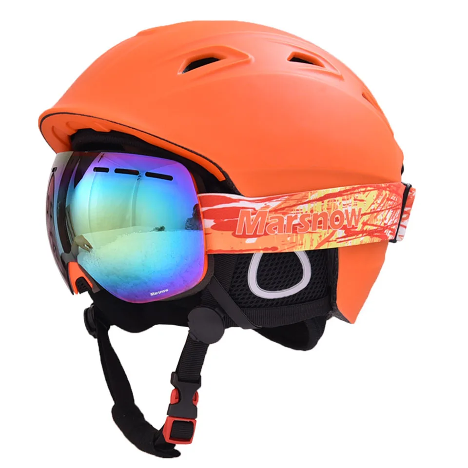 Ski Helmet Without Goggles Snowboard Men/Women/Kids Snowmobile Motorcycle Skis/Sled Mask Winter Snow Warm Fleece | Спорт и