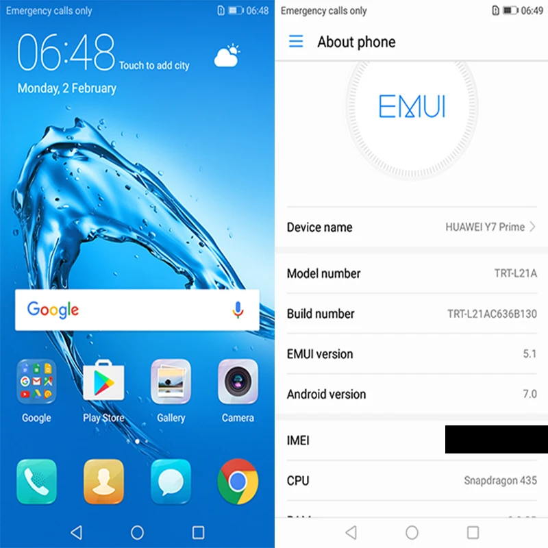 Международного Встроенная память HUAWEI Y7 премьер 3/4 ГБ Оперативная 32/64GB 5 дюймов