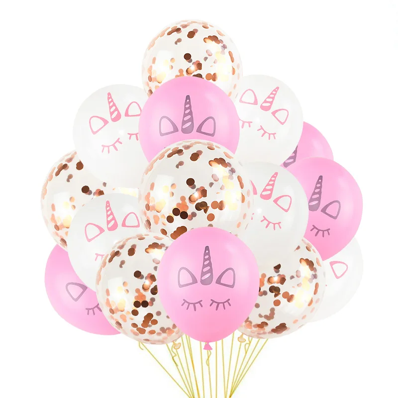 15 шт. Unitcorn вечерние принадлежности шар на день рождения украшения детский душ