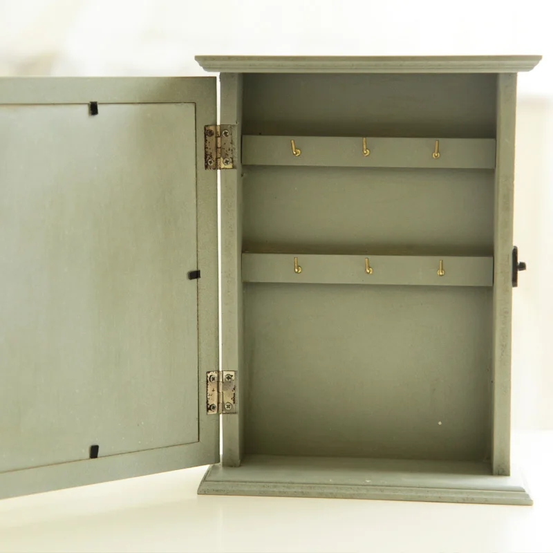 Пасторальная коробка для ключей деревянные творческие настенные украшения в