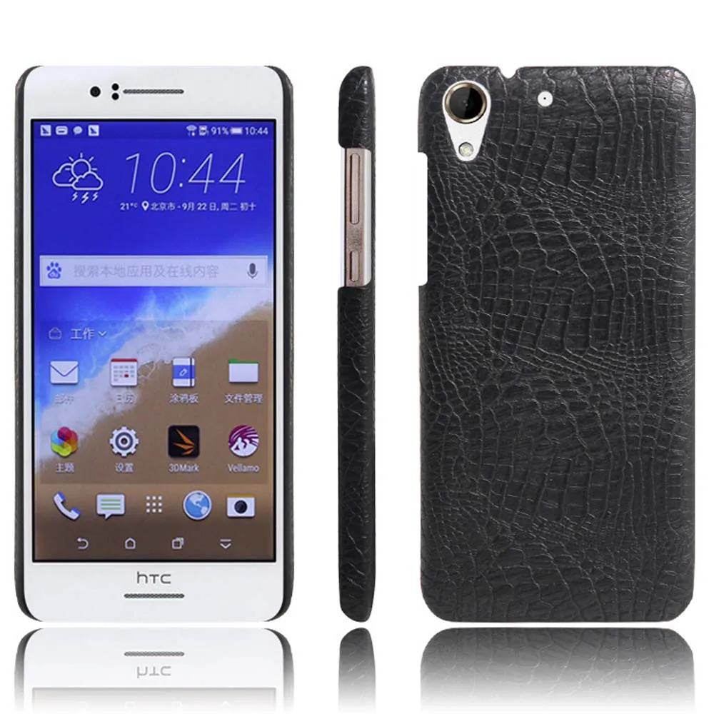 Luxury Artificial Leather With Crocodile Skin Printing Mobile Phone Cases For HTC Desire 728 D728 Case Back Cover |