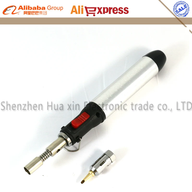 Бесплатная доставка 2 в 1 ручка для паяльника стандартный (серебристый) Газовый