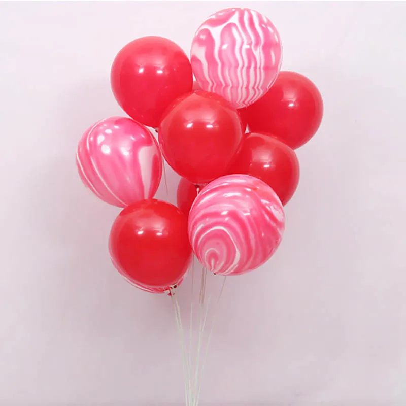 B mix 10pcs 10 шт Красочные вечерние шары из Латекса Розовый Синий Агат воздушный шар мраморной расцветки для свадьбы День рождения Декор детские игрушки Воздушные гелиевые шары - Цвет: B mix 10pcs