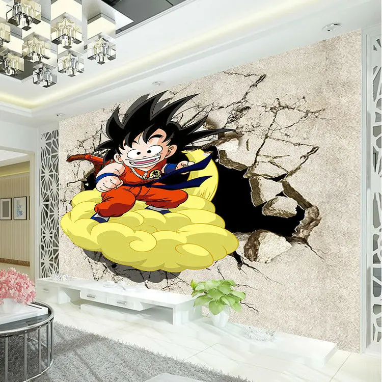 3D Dragon Ball фото обои японского аниме обои на заказ настенная мальчик Спальня Детская комната Декор гостиной украшения дома
