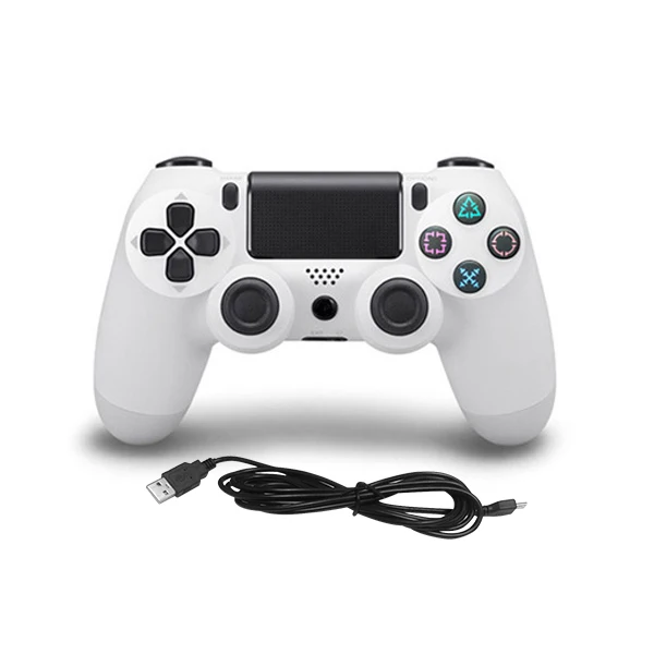 White Геймпад для телефона dualshock 4 джойстик для телефона тригеры pubg pubg контроллер sega джостик для компьютера сега контроллер геймпад для андроид геймпад ps4 джостик для телефона джойстик триггеры приставка игровая - Цвет: White