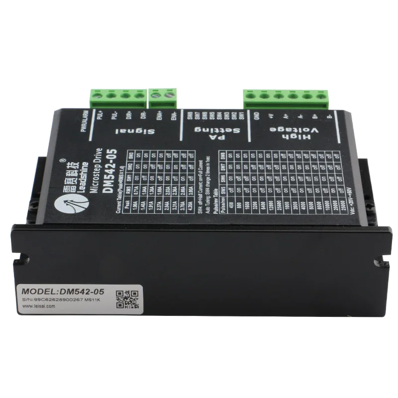 Leadshine 2 фазы шагового драйвер DM542 20 50VAC 1 0 4.2A для NMEA23 шаговый двигатель|driver