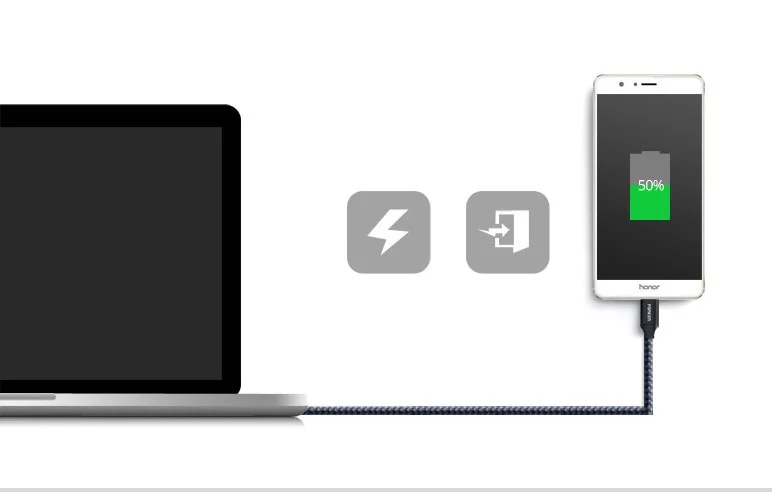 3 шт. fonken Тип USB-C кабель Quick Зарядное устройство Тип c 21AWG Max 2.4A быстрой зарядки Reversible USB c кабель для мобильного телефона