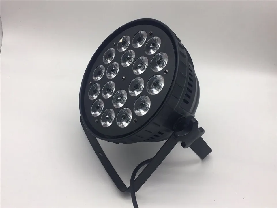Светодиодный DJ Par 6в1 RGBWA UV 18X18 W светодиодный Par lata de Grado непроницаемый IP20 Aluminio Negro vivienda 90 V-240 V