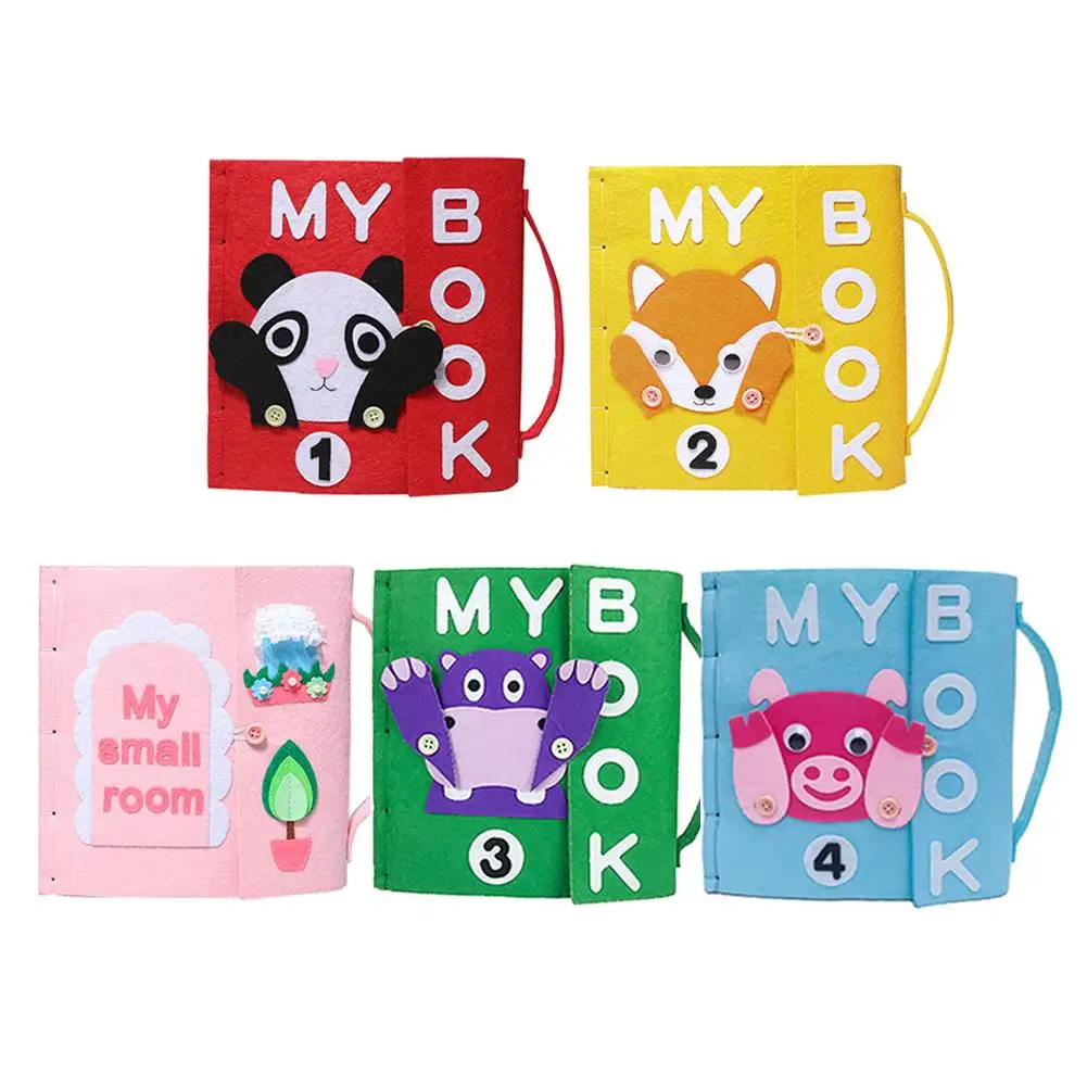 DIY детские игрушки Мягкая книжка для младенцев Детские фетровые тихие тканевые