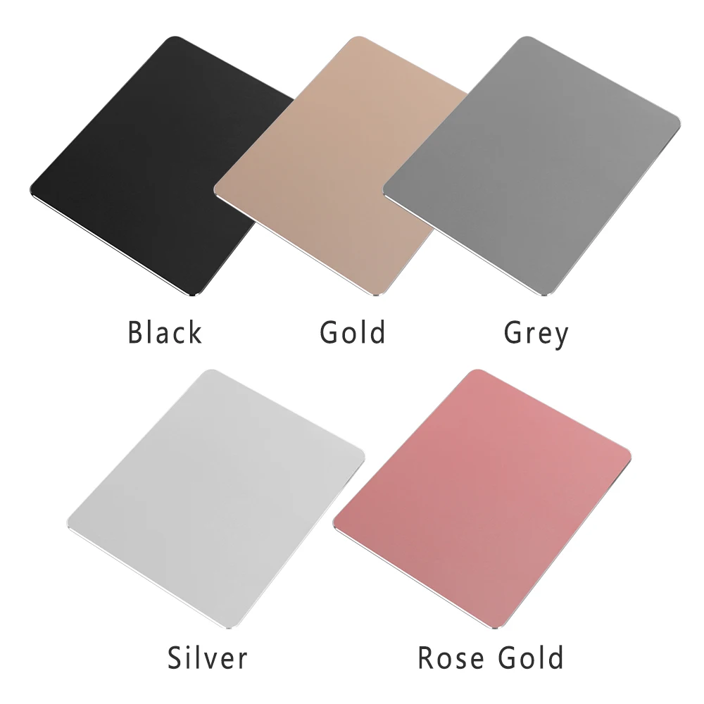

1PC Aluminum Alloy Mouse Pad Metal Ultra Thin Comfortable Ergonomic Fashion Computer Gaming Mice Mat Non-slip For PC Laptop