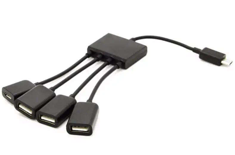 Многофункциональный USB 2 0 4 в 1 микро хост OTG зарядный концентратор Шнур адаптер