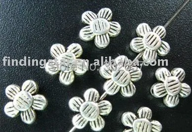 

Бесплатная доставка 450 шт. тибетские серебряные бусины с цветочной подкладкой A153