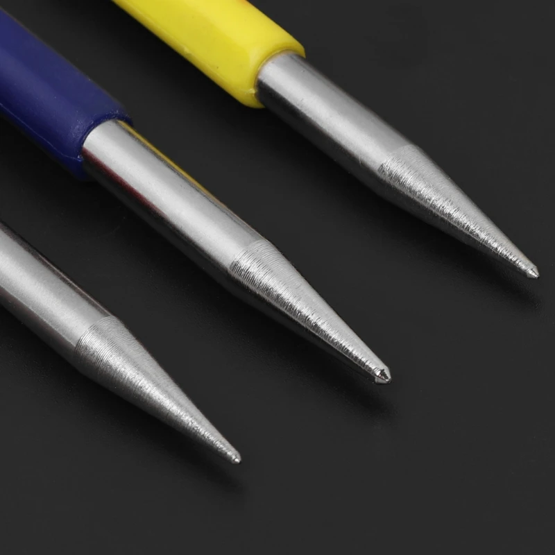 3 шт. 1/3"-3/32" центральный Перфоратор с резиновой ручкой позиционирования долото Марка Отверстие# Aug.26