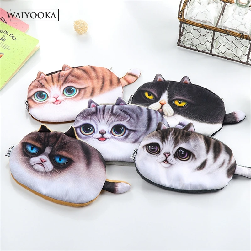 Новый милый котенок косметичка дорожный кейс для косметики Для женщин