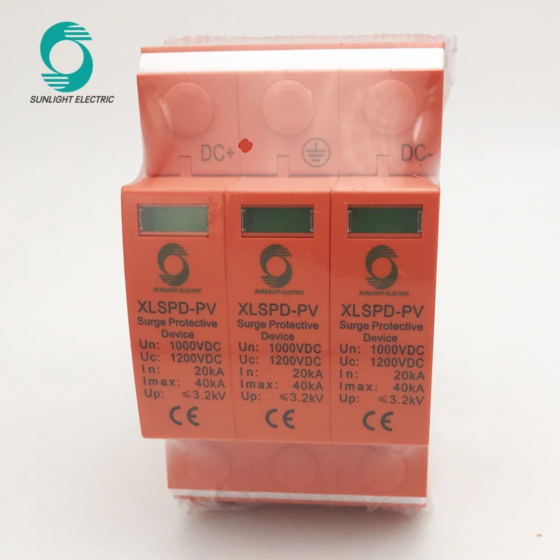 XLSPD-PV CE 3P DC 1000v 20KA-40KA стабилизатор напряжения устройство защиты от перенапряжения SPD