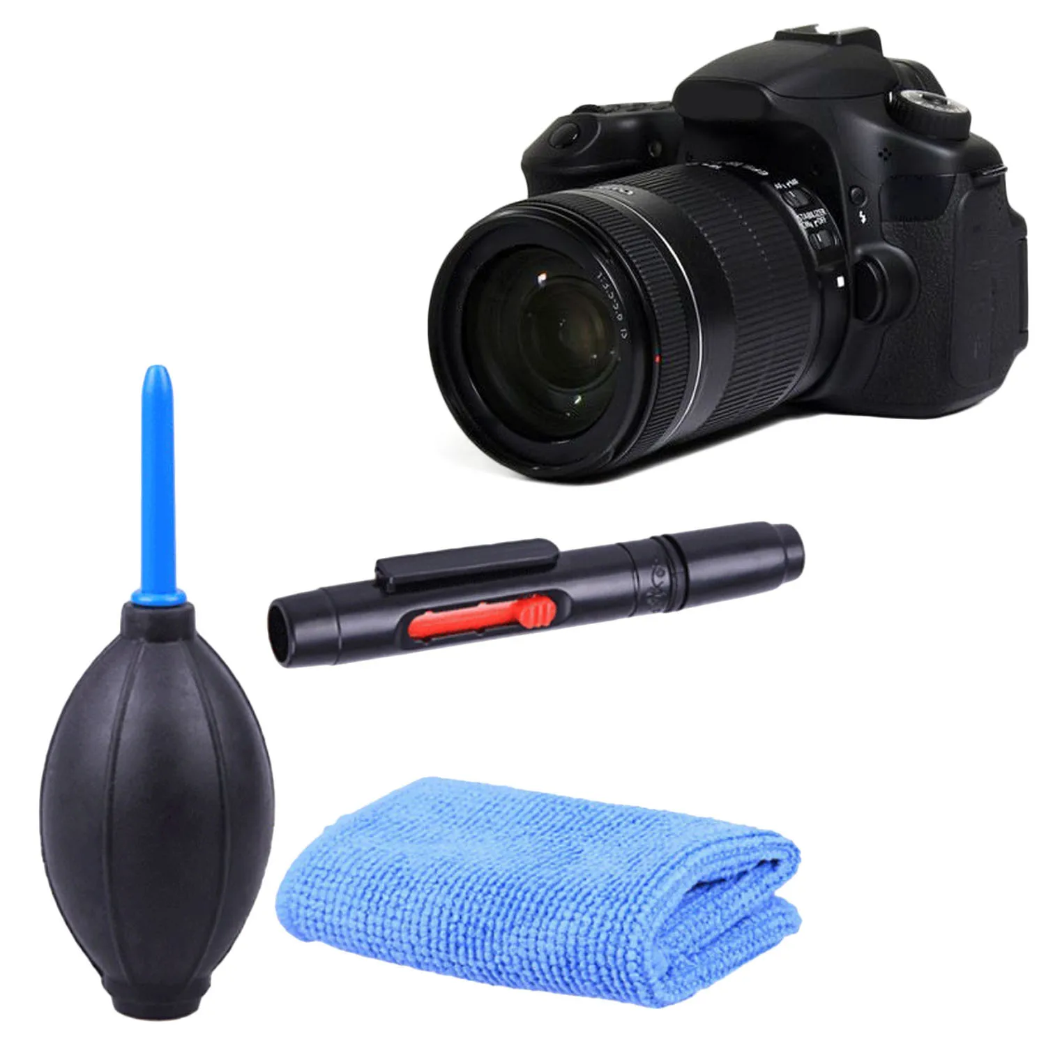 

Gosear Photo DSLR Camera Cleaning Kit Including Compressed Air Blower + Lens Cleaning Pen + Cleaning Cloths