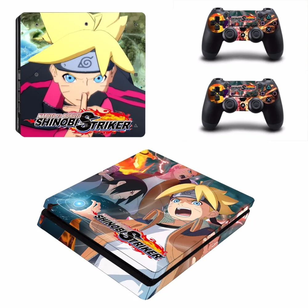 Аним Наруто и боруто PS4 тонкий стикер кожи для sony playstation 4 консоли и 2 контроллеров PS4 Slim Skins Наклейка виниловая