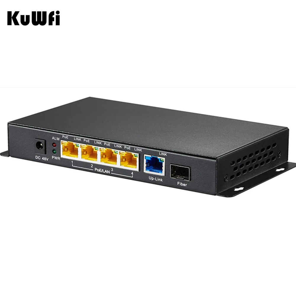 SP 1005HP 5 коммутатор PoE портов 10/1000/100 м Gigabit 48 в порты Desktop Ethernet с гигабитный SFP волокно