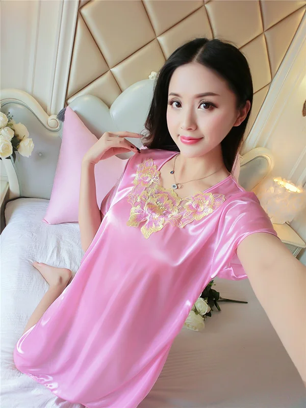 Женская Повседневная Ночная рубашка 12 цветов ночная сорочка нижнее белье одежда