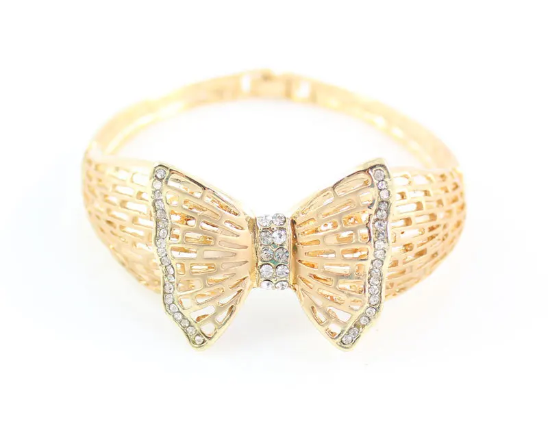 Женский костюм ювелирные изделия ожерелье наборы Мода Золотой Цвет Бабочка