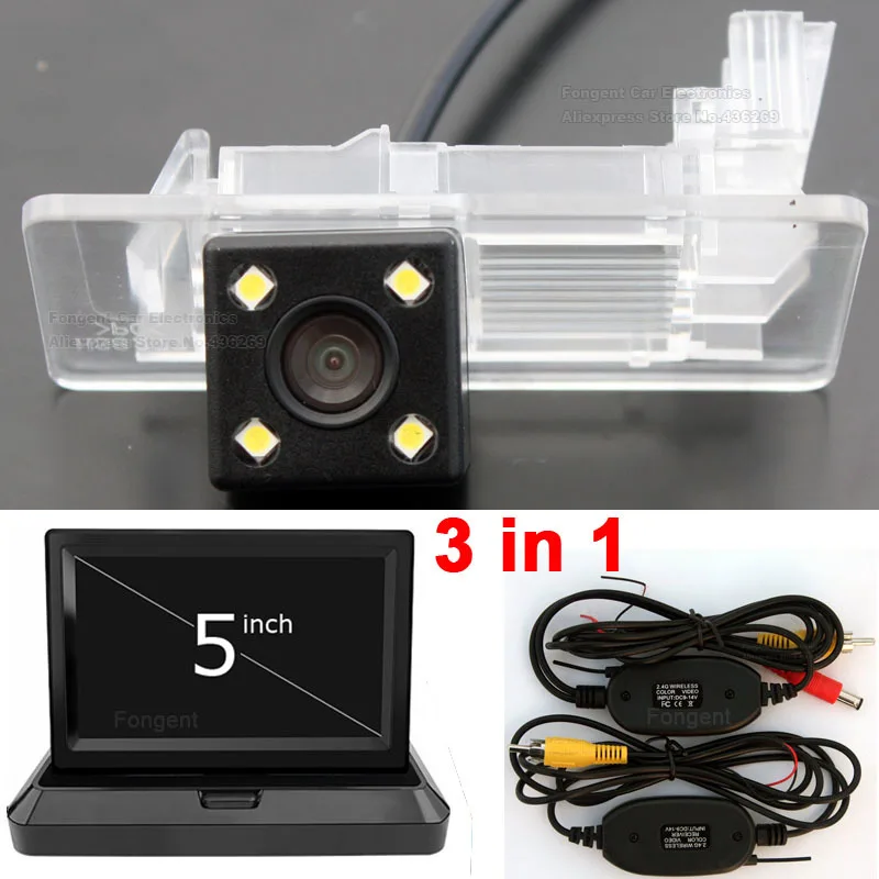 wireless monitor 5 Для sony VW Polo sedan Jetta Tiguan passat sagitar toureg для Skoda Octavia Superb Fabia Rapid Vehicle заднего вида парковочная камера - Название цвета: wireless monitor 5