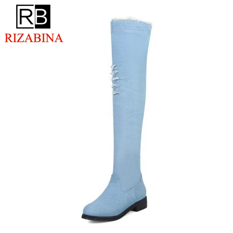 RizaBina/Большие размеры 32 48 пикантные женские сапоги на высоком каблуке Теплая