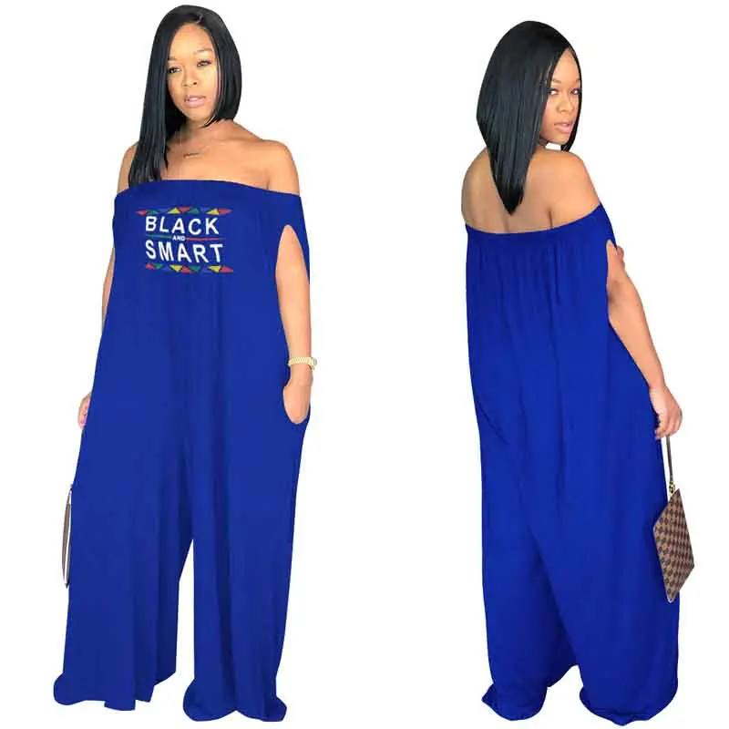 Женский Африканский комбинезон 2018 яркий с одним вырезом и коротким рукавом Супер