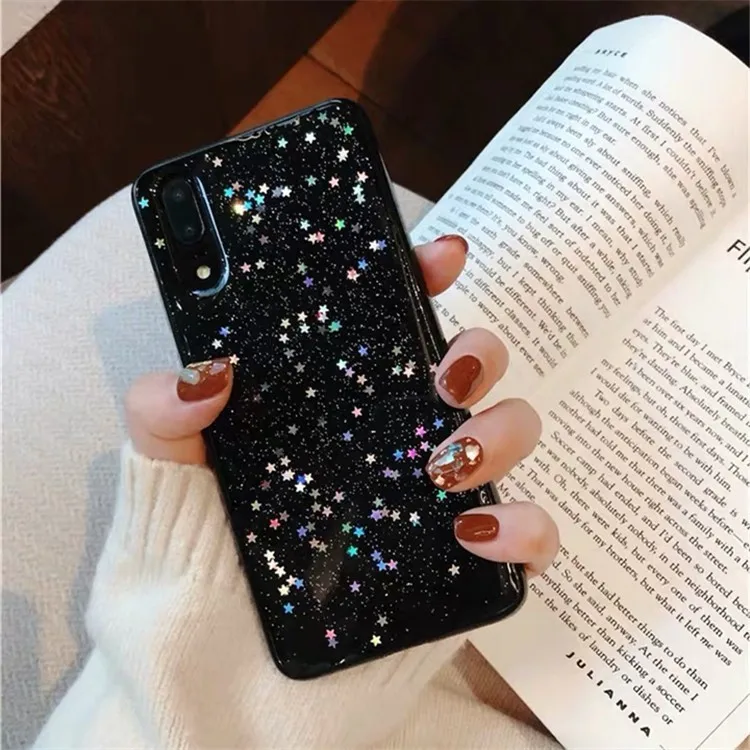 Блестящие мягкие чехлы из ТПУ для Samsung Galaxy S10 S9 S8 Plus Note 8 note 9 мерцающий прозрачный чехол|Чехлы-накладки| |