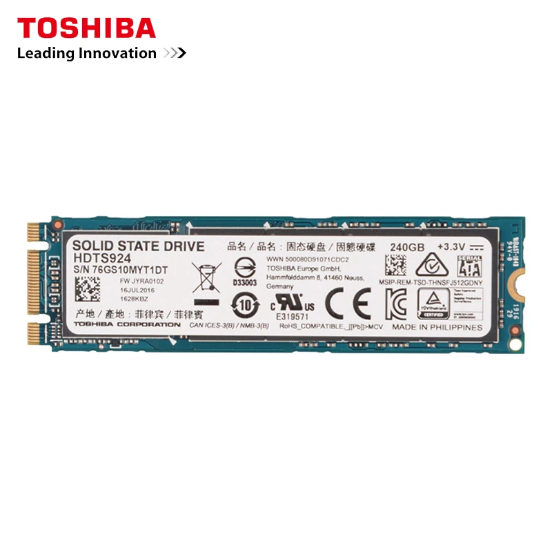 Toshiba Q200EX серия 240G M.2 2280 твердотельный накопитель 240 ГБ NGFF внутренний SSD 6 Φ 550 для
