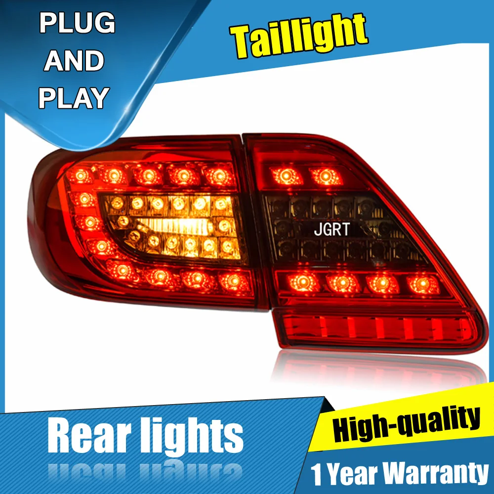 

4PCS Car Styling for Toyota Corolla Taillights 2011-2013 forCorolla LED Tail Lamp+Turn Signal+Brake+Reverse LED light