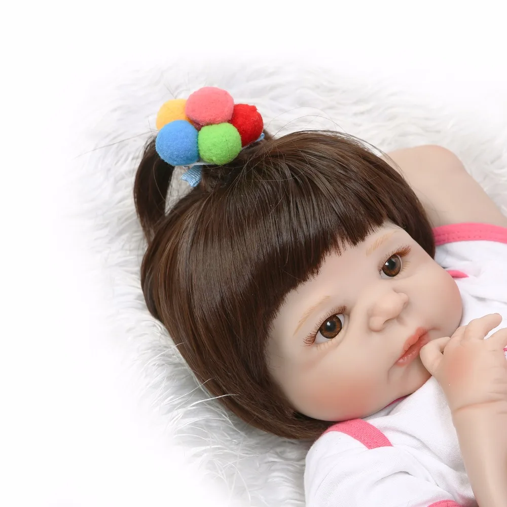 NPK 22 &quotпрекрасный полный Силиконовый симулятор новорожденных девочек bebe boneca