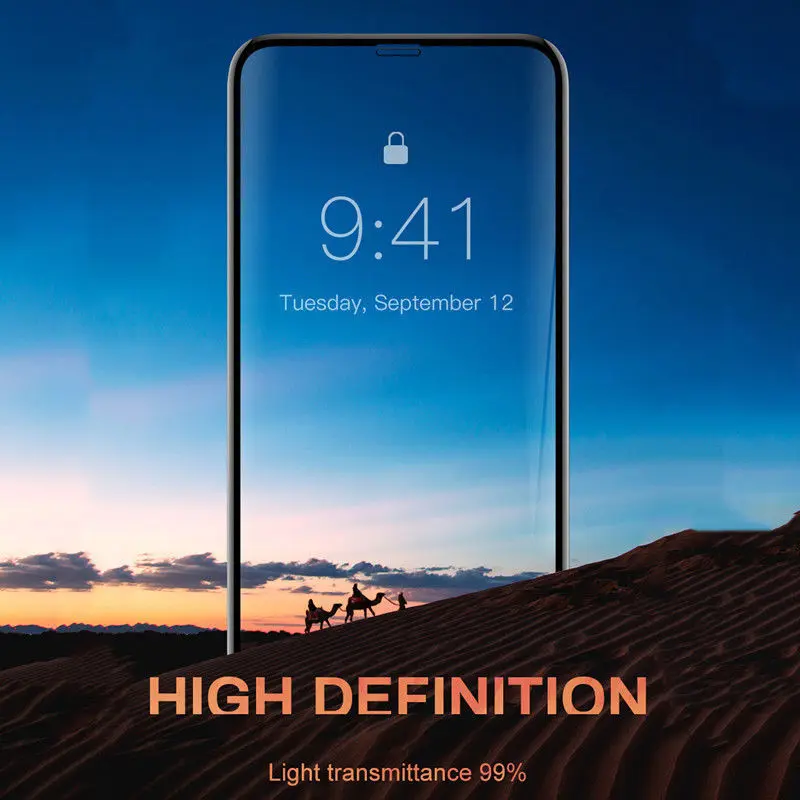 Для iphone XS стеклянная Защитная пленка для XR 10D полное покрытие стекло 6S 8 экрана |
