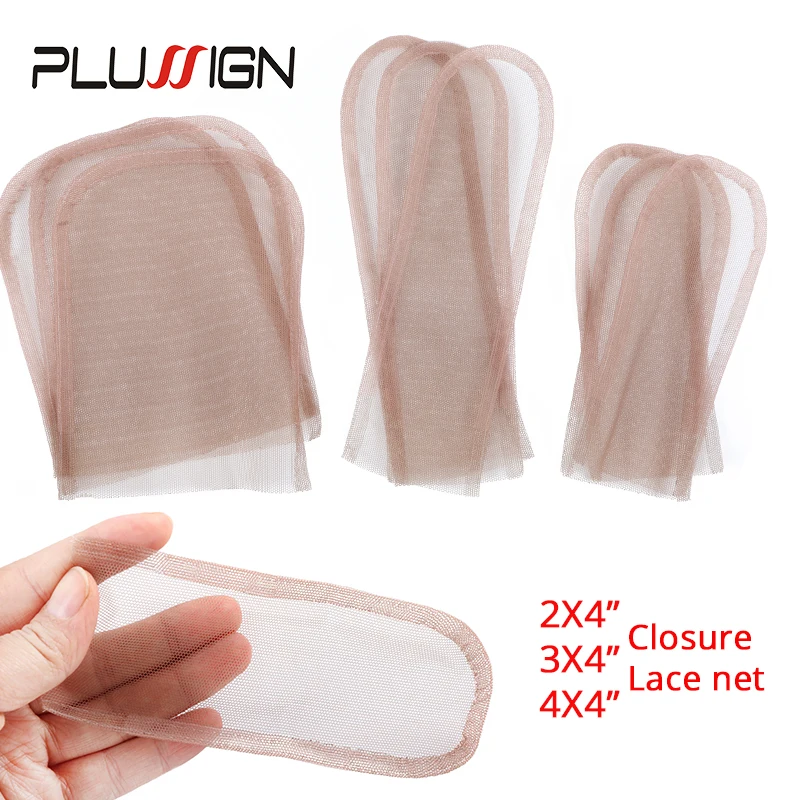 Популярная швейцарская сетка Plussign 2x4/2x4/4x4, мягкая, тонкая, легкая, кружевная сетка, сетка для париков «сделай сам», шапочка для шитья, 1 шт./лот