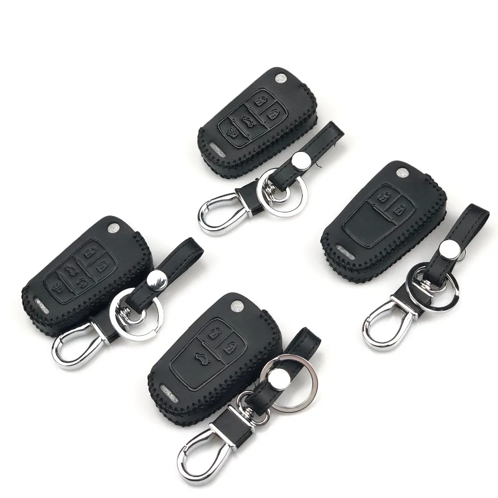 Кожаный чехол для ключей с дистанционным управлением брелок Chevrolet Cruze Captiva Matiz TRAX