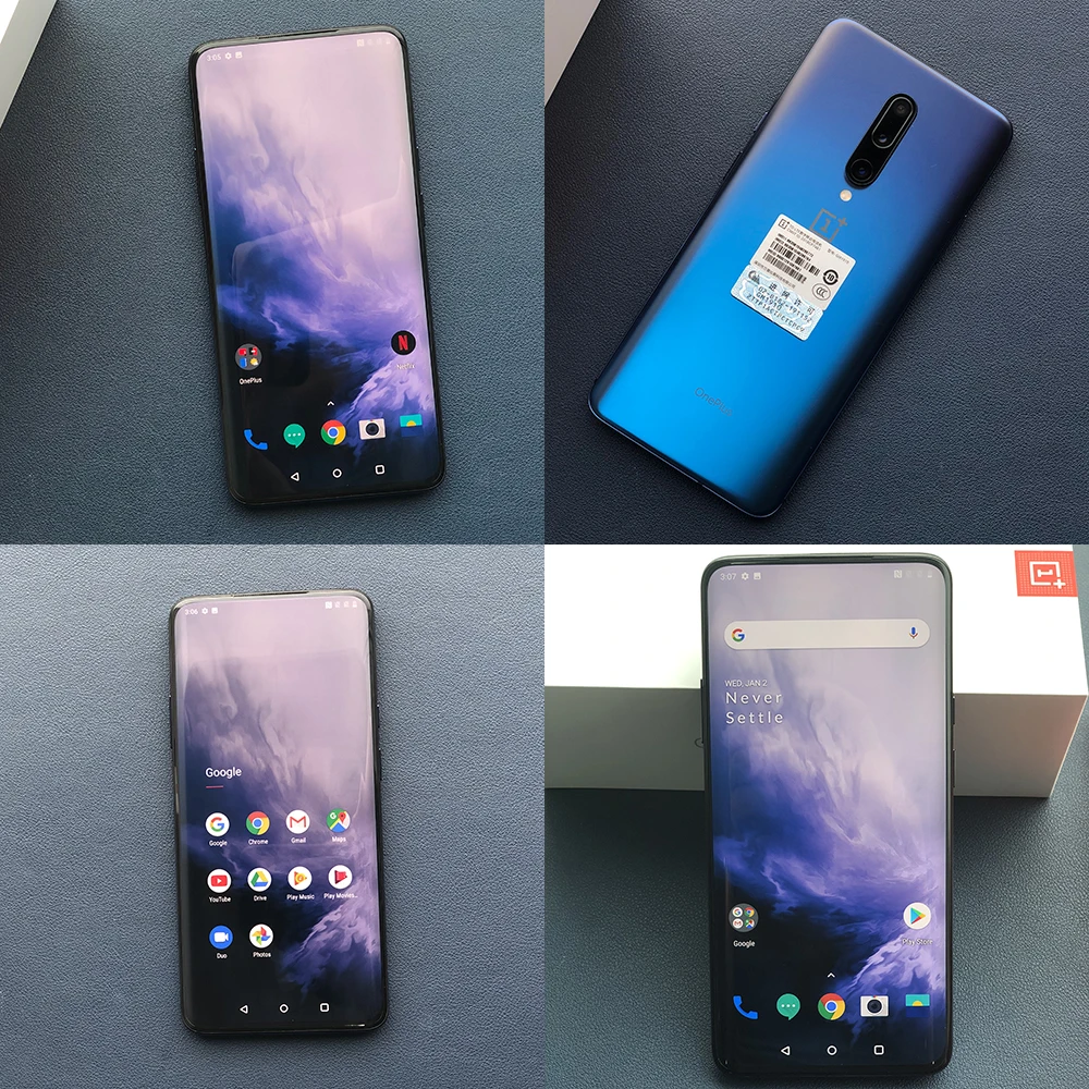 Смартфон OnePlus 7 Pro Snapdragon 855, четыре ядра, 48MP, тройная задняя камера 6,67 дюйма, 2K+ жидкий AMOLED экран, разблокировка UFS3.0