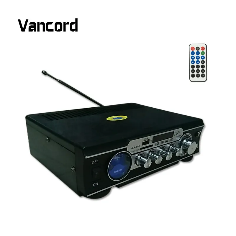 HIFI 2.0 цифровой домашнего аудио Динамик звук Усилители домашние AUX/USB/SD Мощность