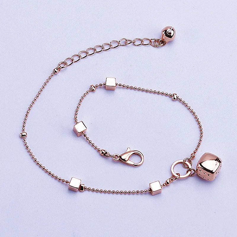 12 шт Бесплатная доставка Розовый колокольчик Модный золотой двойной цепью