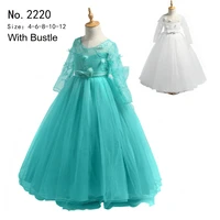 free shipping brand hg princess girl party dress 2019 new arrival ivory flower girl dresses for weddings lace kids evening gowns
