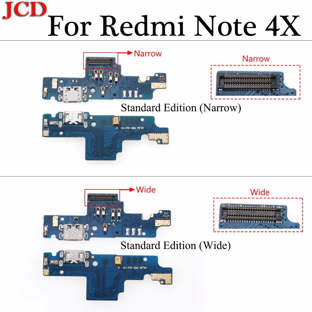 JCD для Redmi USB порта зарядное устройство док разъем гибкий кабель Note Xiaomi 4X Замена