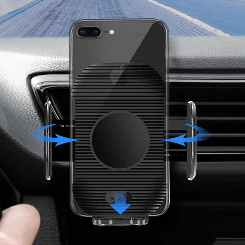 10 Вт автомобильное беспроводное зарядное устройство для IPhone XR XS Max Smart Sensor