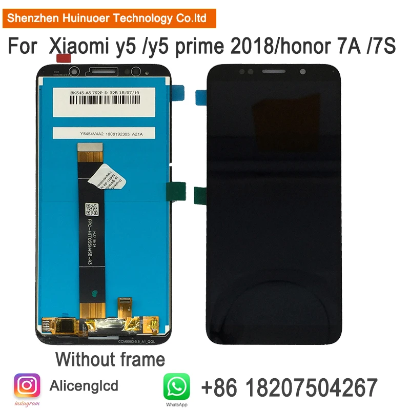 Для huawei Y5 Prime 5,45 ЖК-дисплей дигитайзер сенсорный экран Ремонт для huawei для Y5 Pro ЖК-экран с рамкой