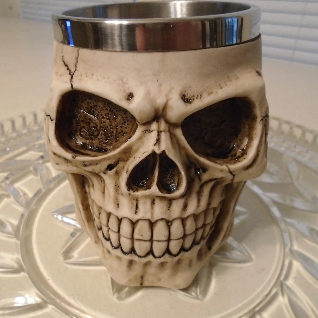 Креативные подарки 3D специальная кофейная кружка с черепом чашки из нержавеющей